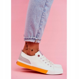 Zapatillas de Mujer Cross Jeans Blanco Naranja FF2R4043C 4
