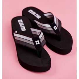 Pantuflas de Mujer Chanclas Big Star en una cuña Negro FF274A300 5
