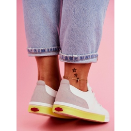 Zapatillas de Mujer Cross Jeans Blanco Amarillo FF2R4042C 3