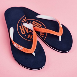 Pantuflas de Mujer Chanclas Big Star Azul Marino FF274A297 3