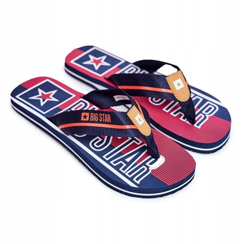Zapatillas Hombre Chanclas Big Star Azul Marino FF274A471 2