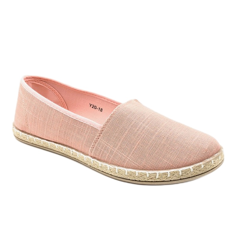 Alpargatas sin cordones Y20-18 rosas 1