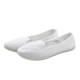 Zapatillas acolchadas sin cordones HT24-6 blancas blanco 2