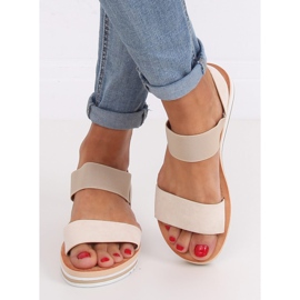 Sandalias beige para mujer E008 Beige 2