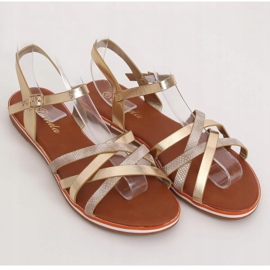 Sandalias mujer oro 99-62 Gold dorado 2