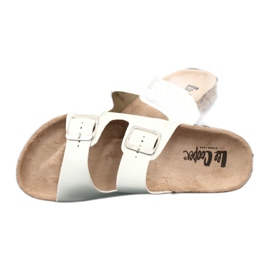 Zapatillas blancas anatómicas lacadas Lee Cooper 1043-5 blanco 3