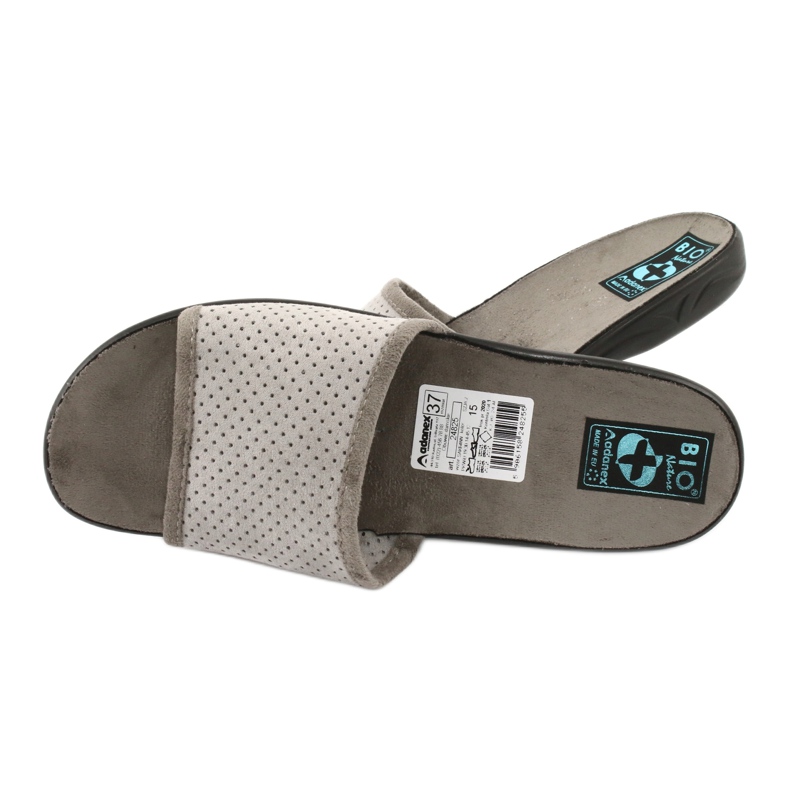 Pantuflas de mujer Adanex 24825 gris 4
