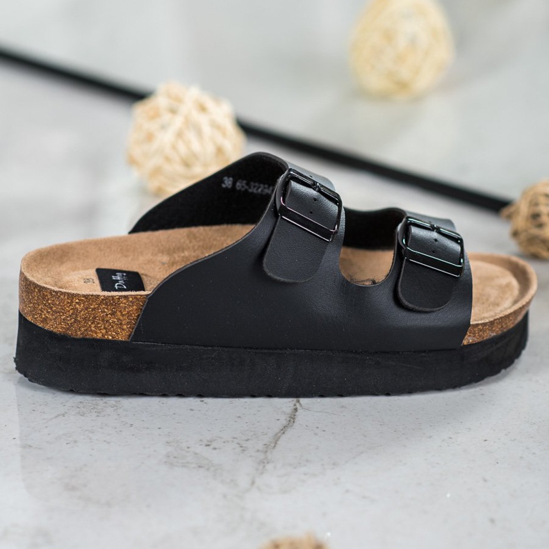 SHELOVET Zapatillas negras en la plataforma negro 1