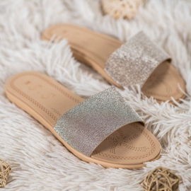 Small Swan Pantuflas Con Brillo multicolor amarillo 1 Small Swan Pantuflas Con Brillo multicolor amarillo 1