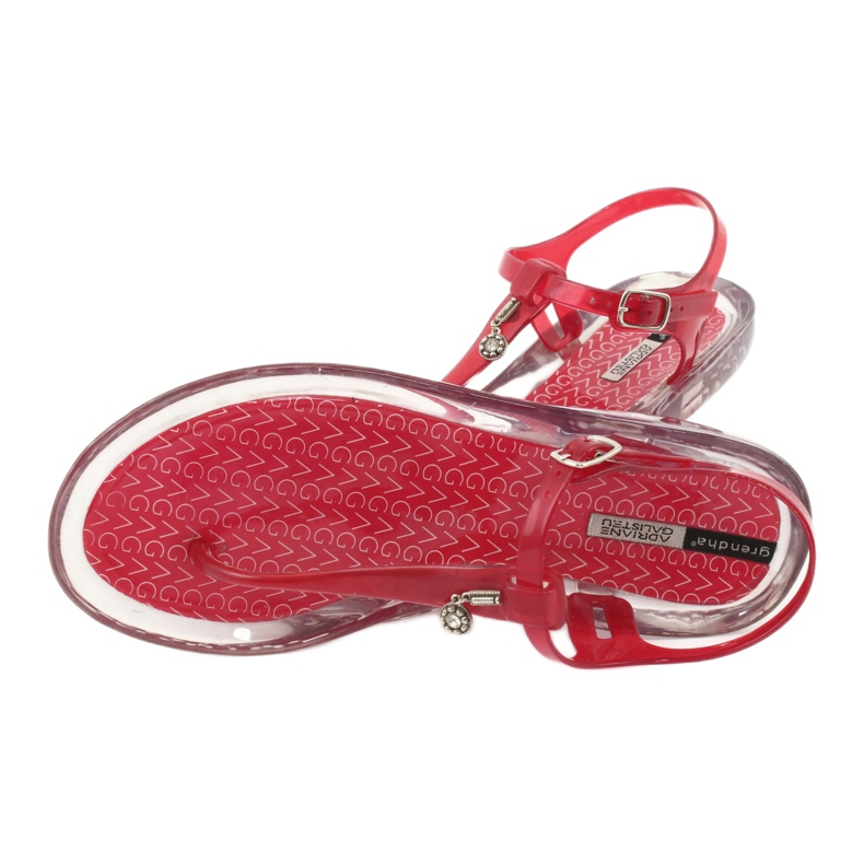 Chanclas Grendha Transparente / rojo incoloro 3