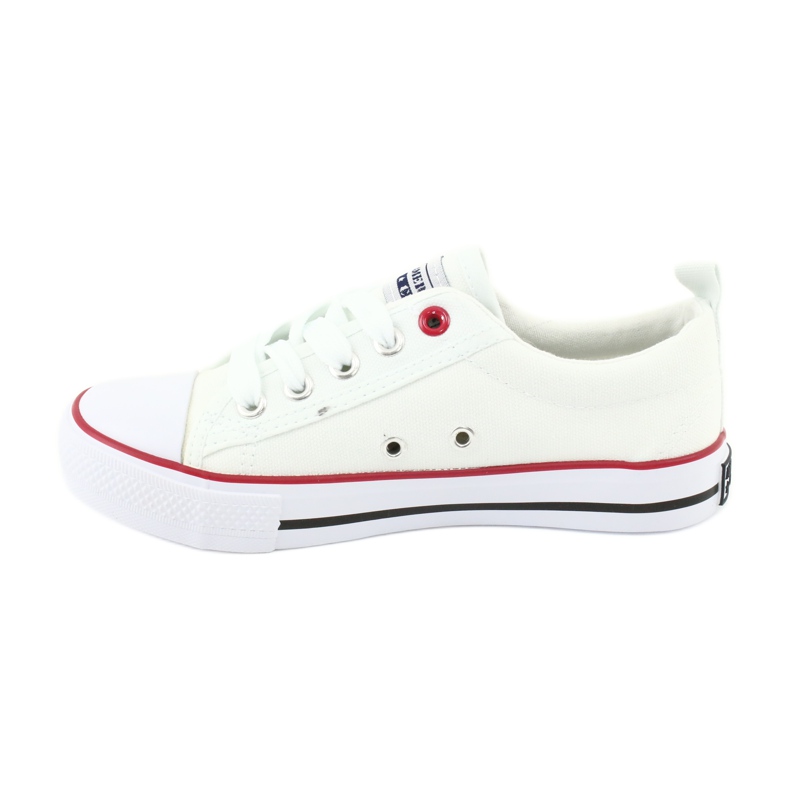 American Club Zapatillas americanas blancas clásicas lh25 zapatillas atadas blanco blanco 3