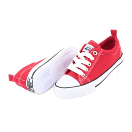 American Club Zapatillas American LH23 atadas en rojo ['rojo'] 5