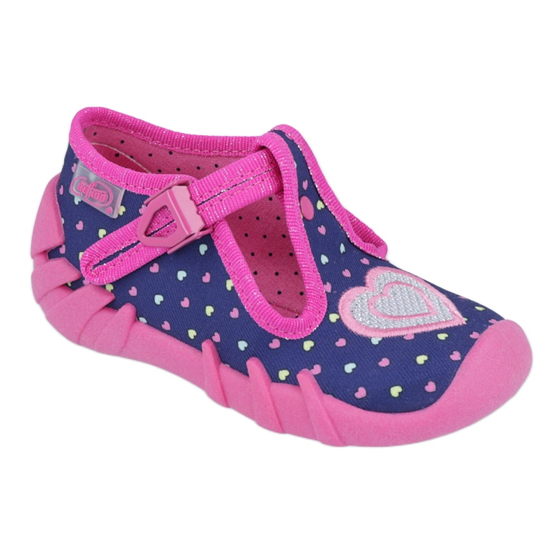 Calzado infantil befado 110P362 azul marino rosa 1