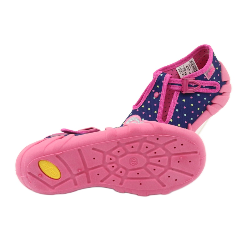 Calzado infantil befado 110P362 azul marino rosado 5