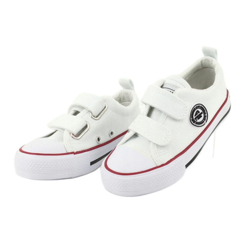American Club Zapatillas de deporte blancas American LH41 con velcro blanco 2