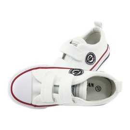 American Club Zapatillas de deporte blancas American LH41 con velcro blanco 5