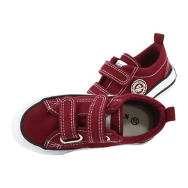American Club Zapatos deportivos burdeos American LH39 atados rojo 4