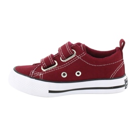 American Club Borgoña Velcro Sneakers American LH39 rojo 1