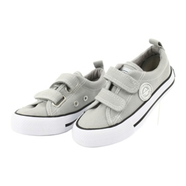 American Club Zapatillas de deporte grises American LH39 con velcro 2
