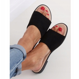 Pantuflas negras de mujer negras WL1606 Negras negro 2