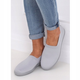 Gris Zapatillas grises de mujer ZK118 Grigio 3