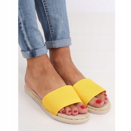 Pantuflas mujer miel 35-185 Amarillo 2