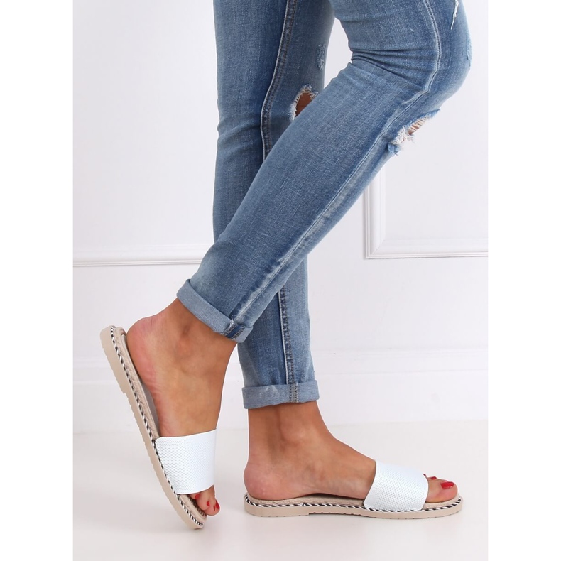 Zapatillas de mujer blancas 35-185 Blanco 2