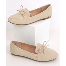 Mocasines de mujer beige 98-30 Beige 3