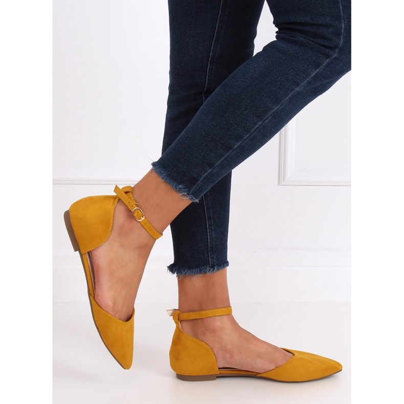 Bailarinas de corte miel amarillo HD-100 1 Bailarinas de corte miel amarillo HD-100 1