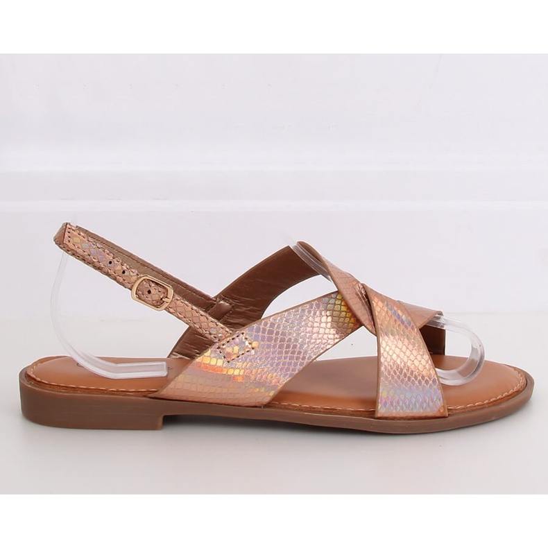 Sandalias de mujer Champagne 222-31 Champagne multicolor rosado amarillo 2