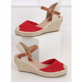 Alpargatas rojas con cuñas, rojo S-819 Rojo 1