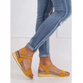 Sandalias mujer miel RD054 Amarillo 3