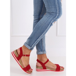 Sandalias rojas de mujer RD054 Rojo 2