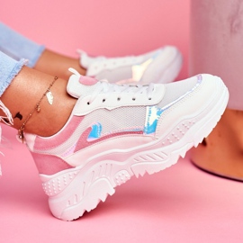 BUGO Zapatillas Deportivas Mujer Rosa Blanco Memory 1