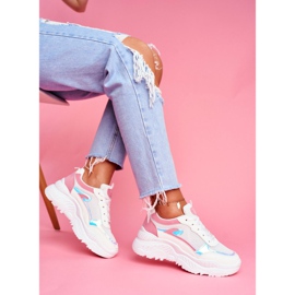 BUGO Zapatillas Deportivas Mujer Rosa Blanco Memory 2