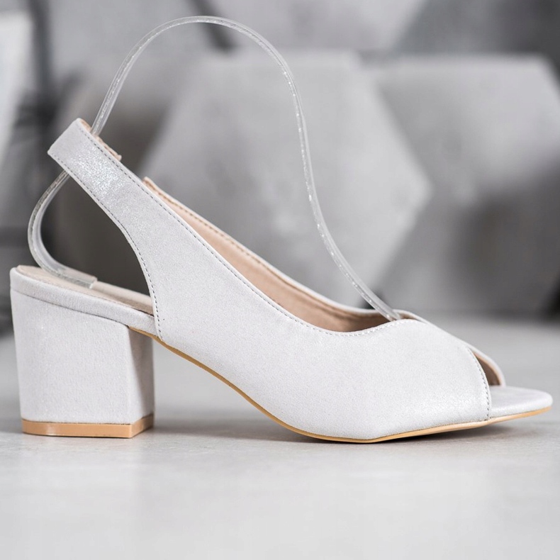 Filippo Sandalias casual de tacón alto gris 2