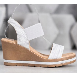 Sea Elves Sandalias de cuña con estilo gris 2