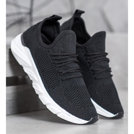 Lemax Zapatillas textiles en la plataforma negro 2 Lemax Zapatillas textiles en la plataforma negro 2