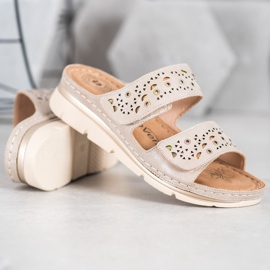 Evento Cómodas pantuflas de velcro marrón 2