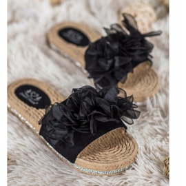 Small Swan Zapatillas con adorno negro 2