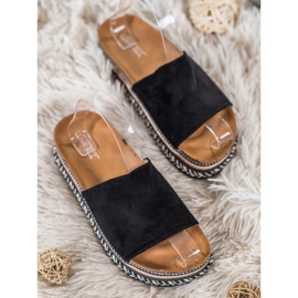 SHELOVET Zapatillas Con Plataforma Decorativa negro 2