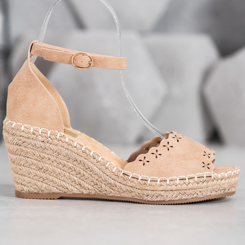 Evento Sandalias Con Patrón Calado marrón 1