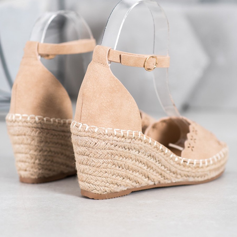 Evento Sandalias Con Patrón Calado marrón 2