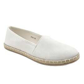 Alpargatas plateadas sin cordones D1K-19 gris 1