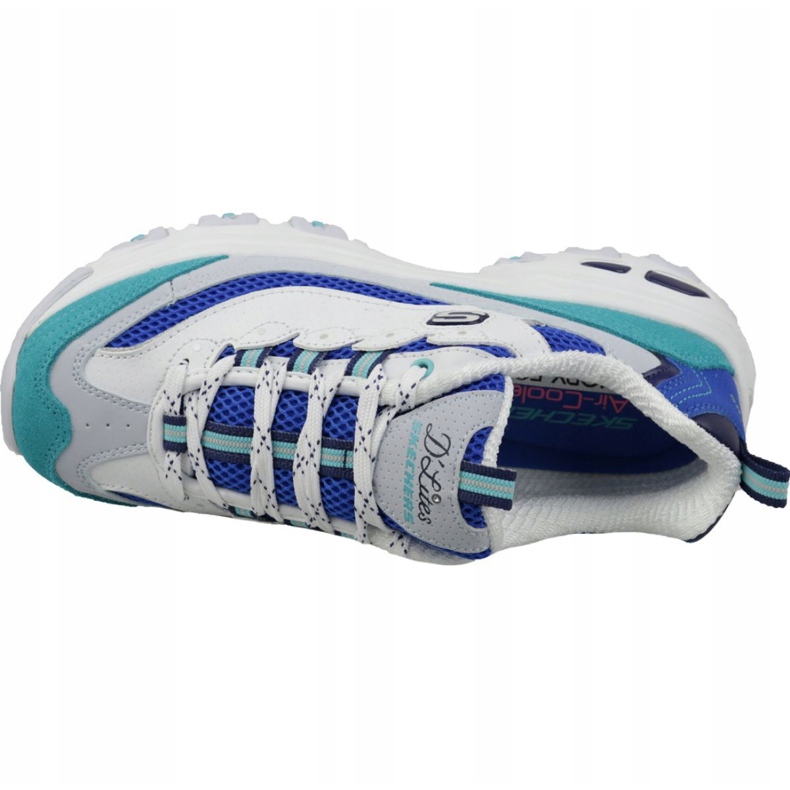 Skechers D'Lites Segunda oportunidad W 13146-WBL blanco azul multicolor 2