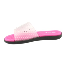 Zapatillas de piscina Rider 82740 incoloro negro rosado 1