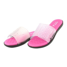 Zapatillas de piscina Rider 82740 incoloro negro rosado 2