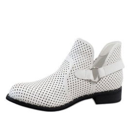 Botines blancos calados de 168-165 2