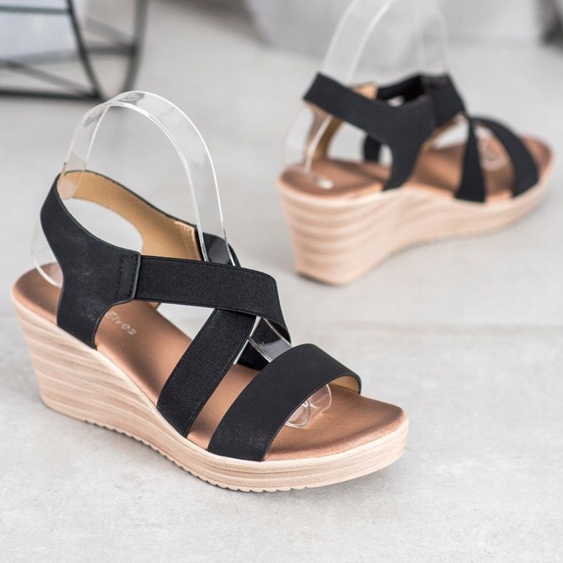 Sea Elves Sandalias casuales sin cordones negro 1