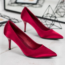 Cm Paris Tacones burdeos clásicos rojo 4